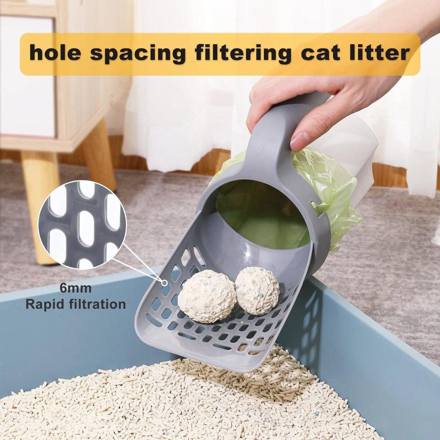 Easy litter cleaning shovel